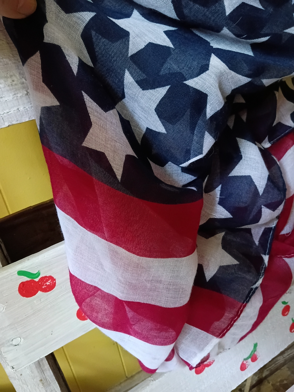 Patriotic Infinity Scarf - Red, White & Blue - Picture 2 of 4